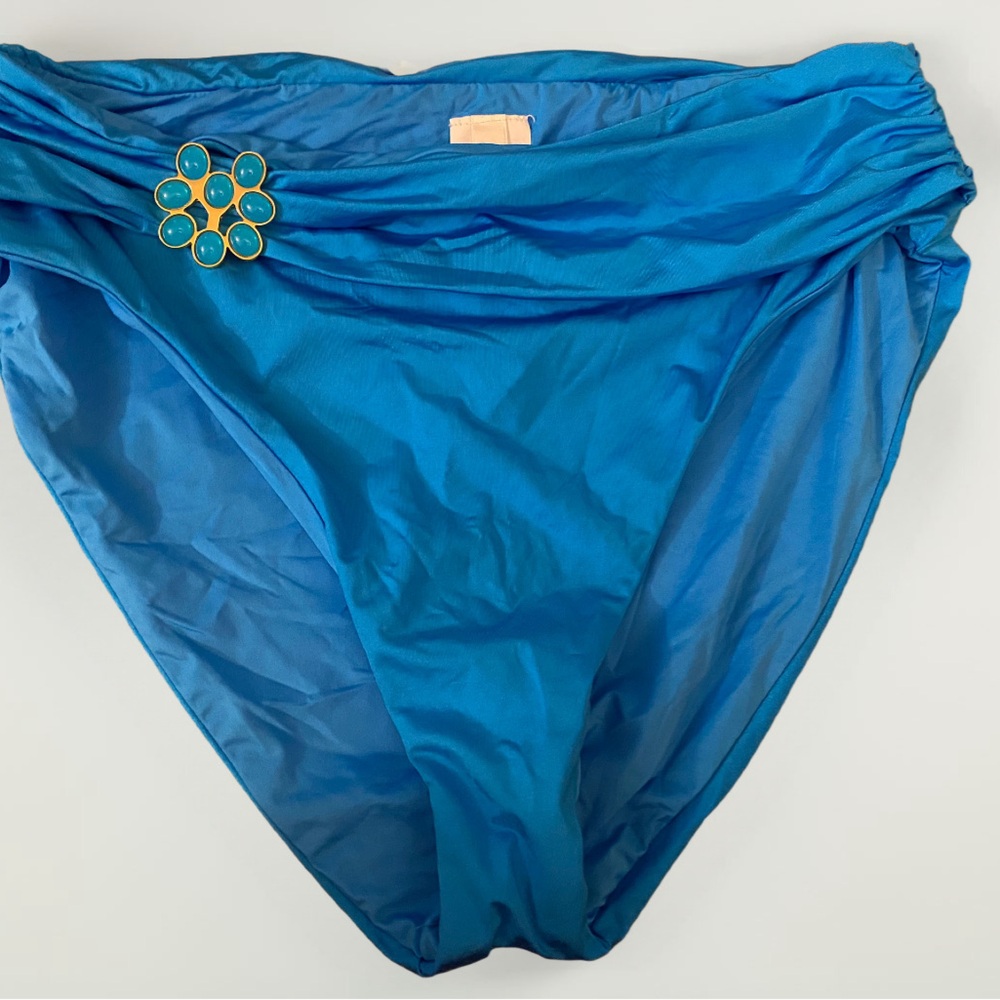 High waisted blue bottoms Size 12
